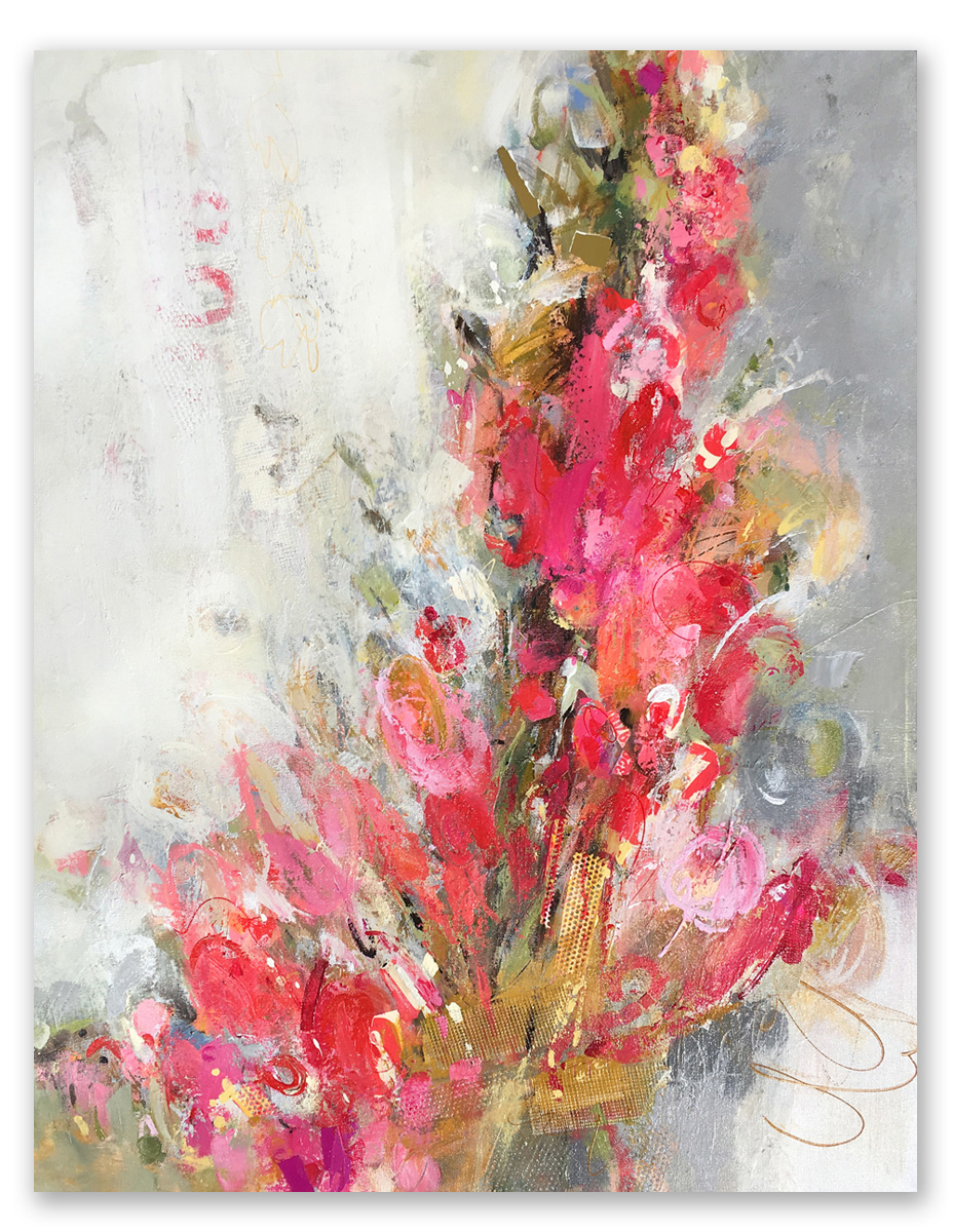 Multimedia painting by Janet Bothne