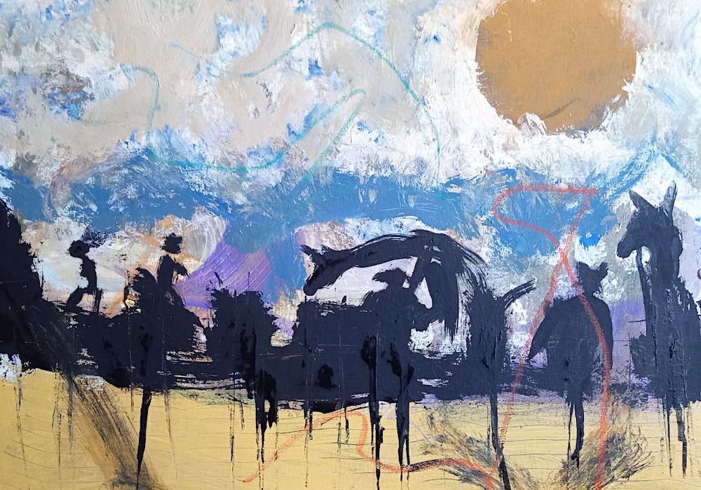Painting by Bev Jackson